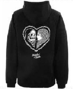 sketchy heart tank hoodie