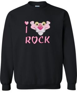 I Love Rock Pink Panther Sweatshirt