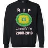 RIP Lime Wire Logo Sweatshirt