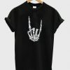 Rock On Skeleton Hand T Shirt