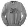 Basic Witch Font Sweatshirt