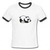 Lazy Panda Ringer T Shirt