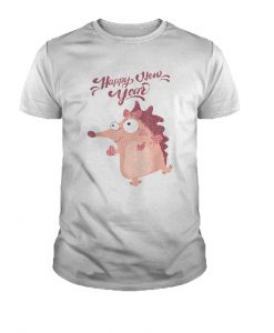 Hedgehog Girl Happy New Year 2020 Shirt