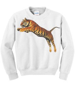 Jumping Tiger Graphic Sweatshirt