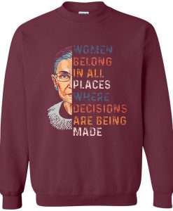 Women Belong In All Graphic Sweatshirt