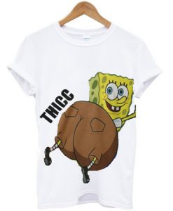 thicc Funny Spongebob T Shirt