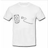 Cable Plug Sketch T shirt white