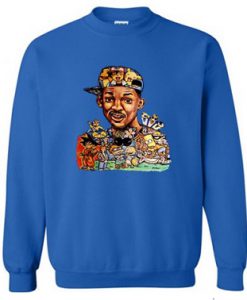 Prince of Bel Air Will Smith 90’s Cartoon Sweatshirt