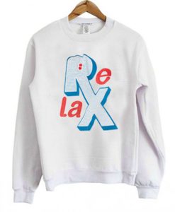 Relax Uneven Font Sweatshirt