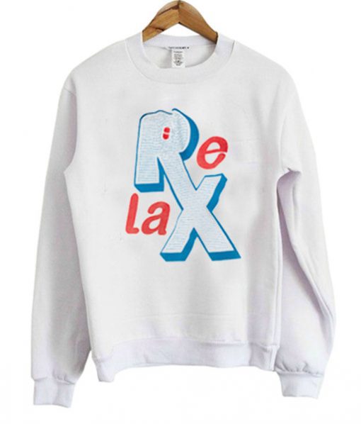 Relax Uneven Font Sweatshirt