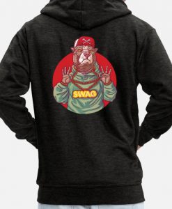 Swag Pit Bull Bulldog Hip Hop Rap Hoodie