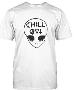 chill out alien head t shirt