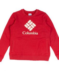 columbia lodge sweatshirt red