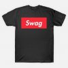 swag red box Logo t shirt