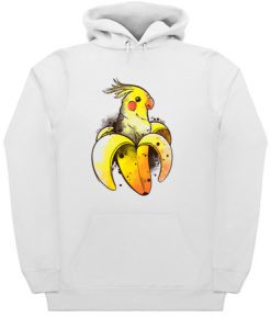 Banana Parrot Funny Hoodie