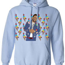 Gucci Mane Ice Cream Cone Background Hoodie