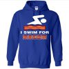 I Swim for bacon Hoodie