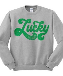 Lucky Green Font Sweatshirt