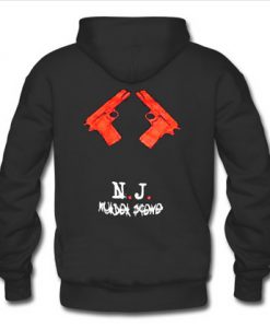 NJ Murder Scene Hoodie Back