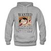 Wanted Dead or Alive Monkey D Luffy Hoodie
