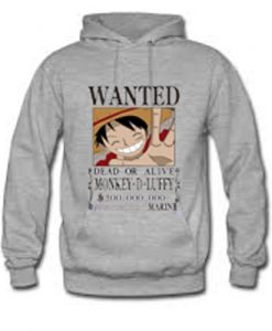 Wanted Dead or Alive Monkey D Luffy Hoodie