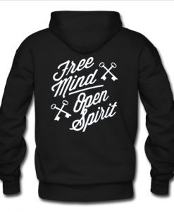 free mind open spirit hoodie back