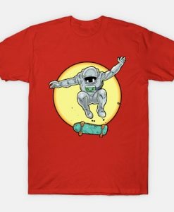 Astronot sky boarding T Shirt