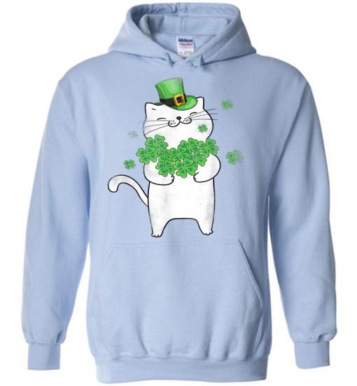 St Patrick’s Day Cat Lepurrchaun Hoodie