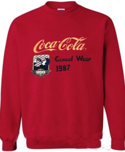 coca cola casual year 1987 sweatshirt