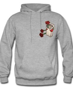 rose in cigarette box hoodie