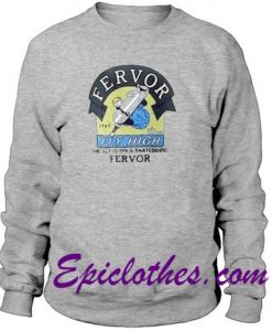 the boy is on a skateboard fervor sweatshirt