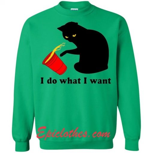 Cat I Do What I want Sweatshirt