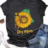 Dog Mom Sunflower T-Shirt