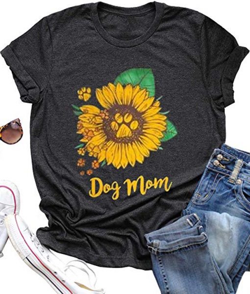 Dog Mom Sunflower T-Shirt