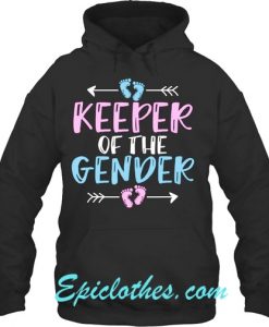 Keeper of the Gender Cute Baby Shower Hoodie