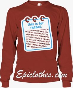 Tik Tok This Is for rachel sweatshirt