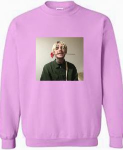 Women rose in mouth lil Peep Sweatshirt