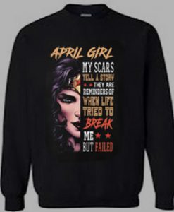 Wonder Woman April Girl My Class Tell A Story Sweatshirt