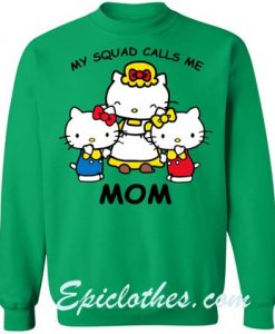 hello kitty mom squad sweatshirt
