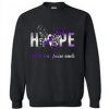 Butterfly hope hold on pain ends shirt