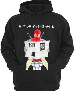 Deadpool on toilet stay home sweatshirtt