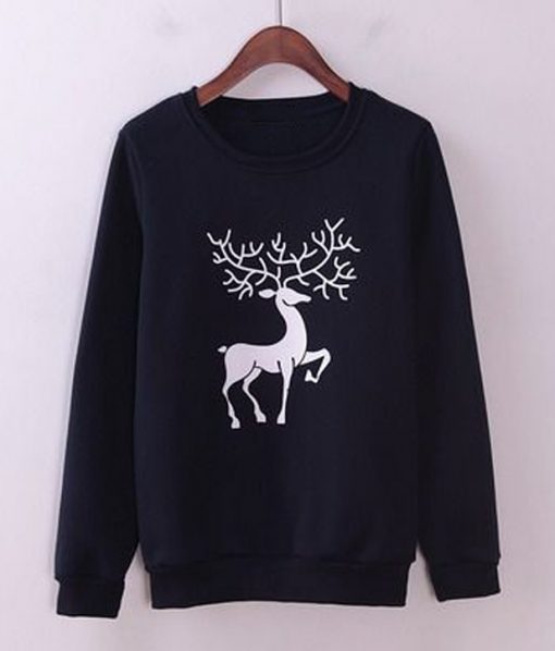 Deer Graphic Sweatshirt