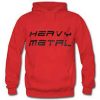 Heavy metal logo Hoodie red