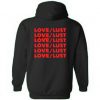 Love Lust sweatshirt back