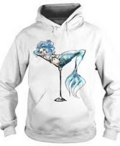 Mermaid And Cocktail Glass Hoodie