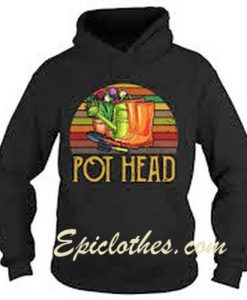 Pot Head Gardening sunset Hoodiee