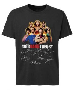 The Big Bang Theory all character signatures shirt