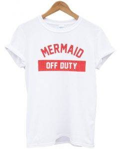 mermaid off duty t shirt white