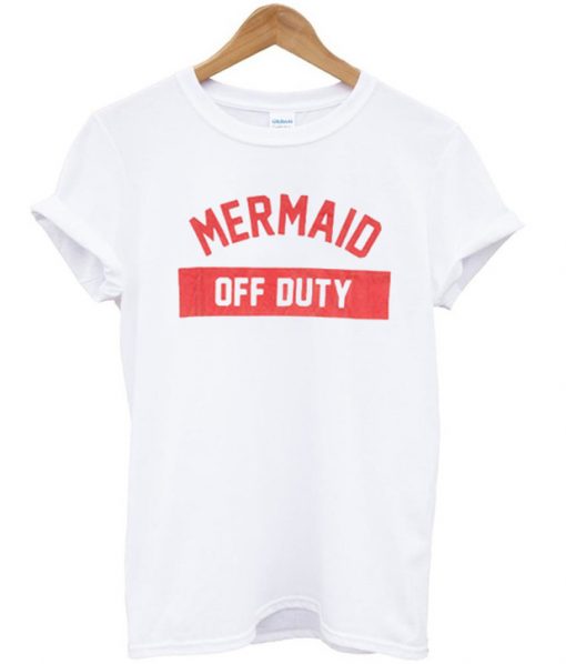 mermaid off duty t shirt white