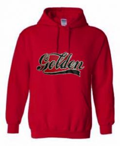 red golden logo Hoodie